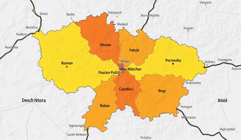 Mapa doručovacích zón v Brně